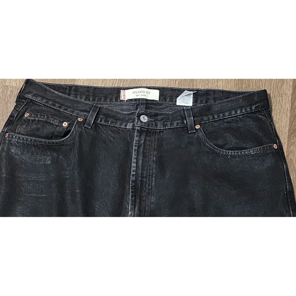 Vintage Levi's 505 Jeans‎ Men's 42 X 32 Relaxed Fit Jeans Black Straight Leg